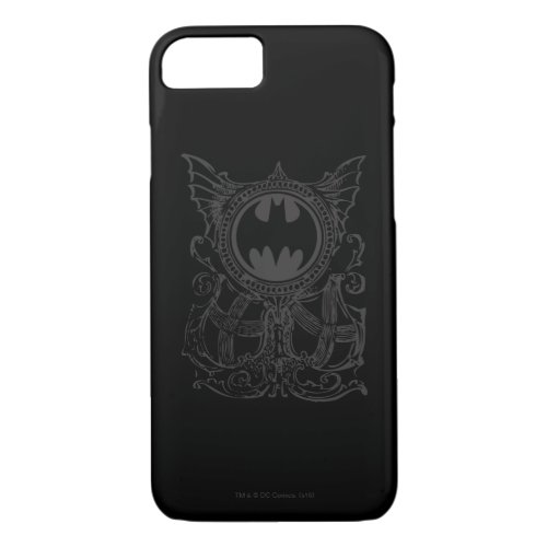 Batman Symbol  Urban Legends Black White Logo iPhone 87 Case