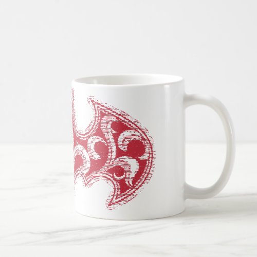 Batman Symbol  Urban Legends Red Waves Logo Coffee Mug