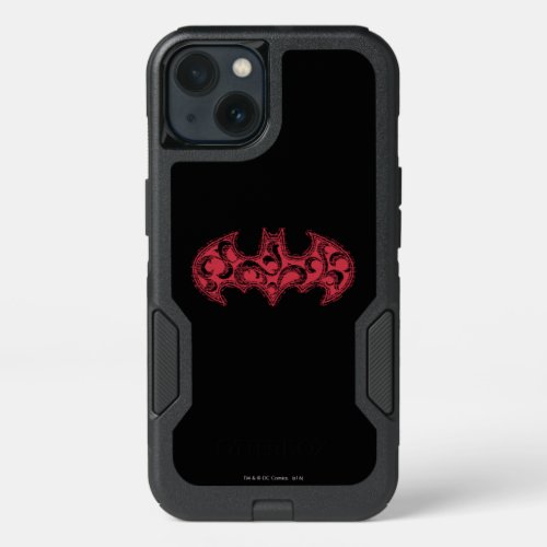 Batman Symbol  Urban Legends Red Waves Logo iPhone 13 Case