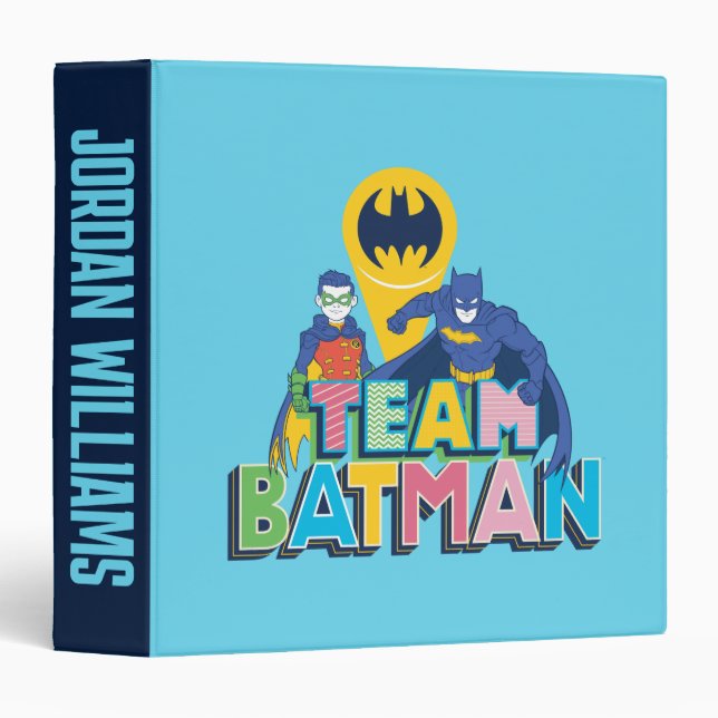 Batman | Team Batman 3 Ring Binder (Front/Spine)