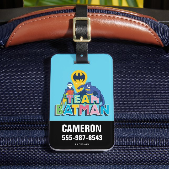 Batman | Team Batman Luggage Tag (Front Insitu 2)