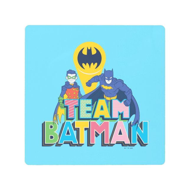 Batman | Team Batman Metal Print (Front)