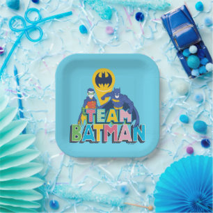 Batman Team Batman Paper Plates