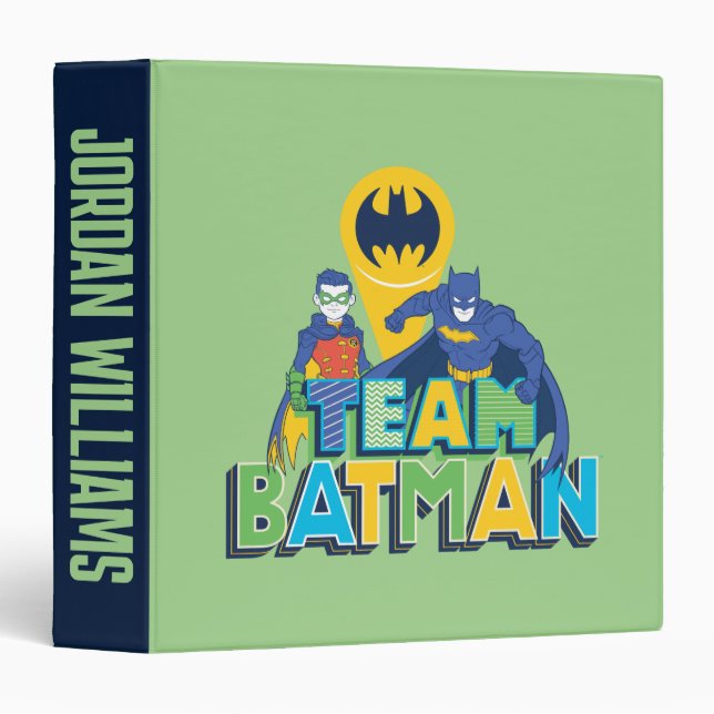 Batman | Team Batman & Robin 3 Ring Binder (Front/Spine)
