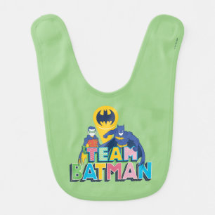 Batman Team Batman & Robin Baby Bib