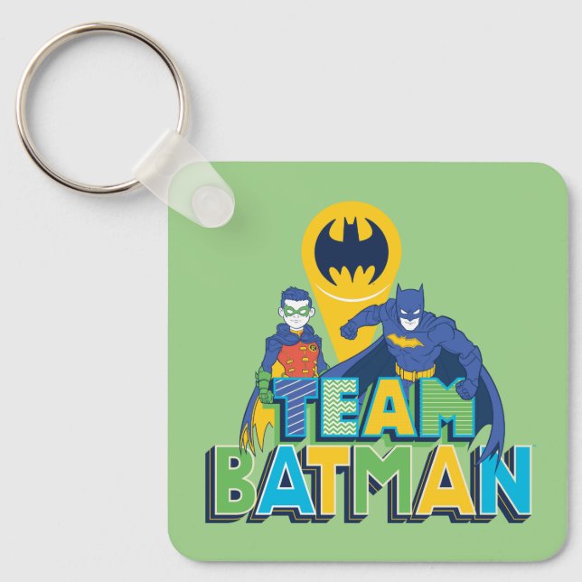 Batman | Team Batman & Robin Keychain (Front)