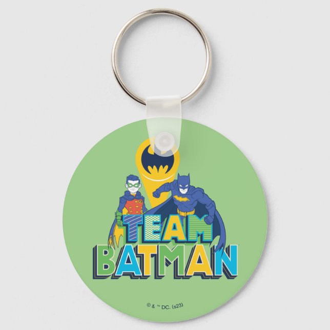 Batman | Team Batman & Robin Keychain (Front)