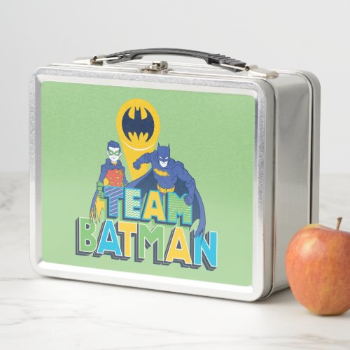 Batman  Team Batman  Robin Metal Lunch Box