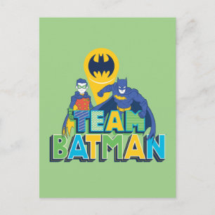 Batman Team Batman & Robin Postcard