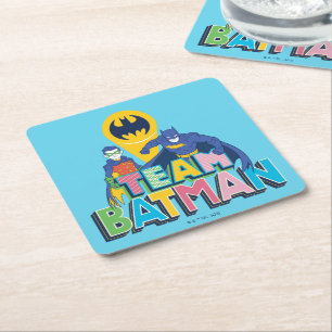 Batman Team Batman Square Paper Coaster
