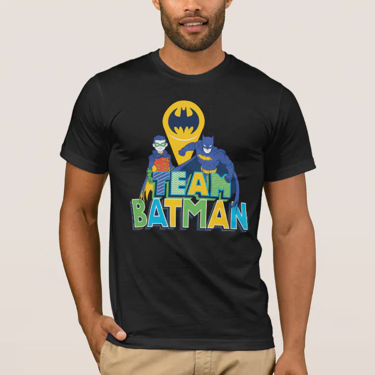 Bewust telefoon te binden Batman | Team Batman T-Shirt | Zazzle