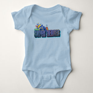 Batman Team Super Heroes Baby Bodysuit