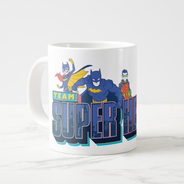 Batman | Team Super Heroes Giant Coffee Mug (Front Left)