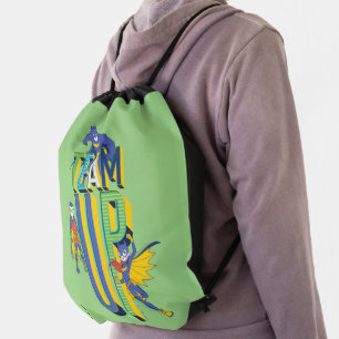 Batman   Team Up Drawstring Bag