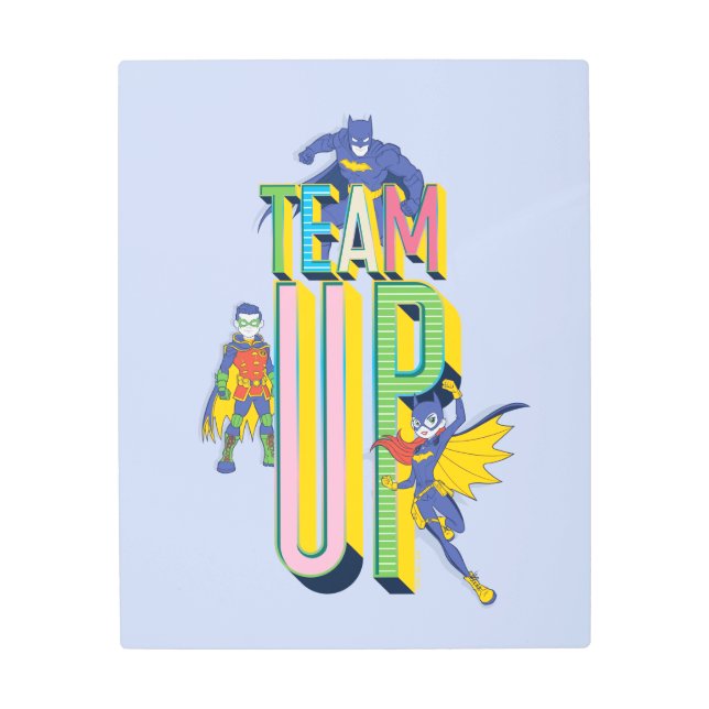 Batman | Team Up Metal Print (Front)