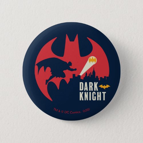 Batman The Dark Knight Bat Logo Button