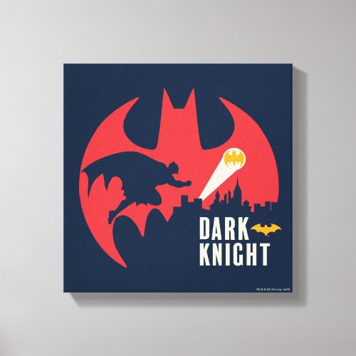 Batman The Dark Knight Bat Logo Canvas Print