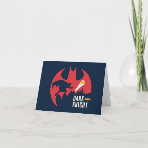 Batman The Dark Knight Bat Logo Note Card