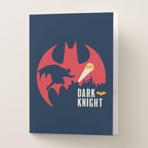 Batman The Dark Knight Bat Logo Pocket Folder