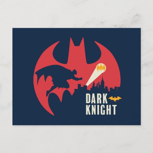 Batman The Dark Knight Bat Logo Postcard