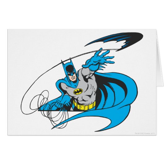 Batman Throws Batarang 3 Cards (Front Horizontal)