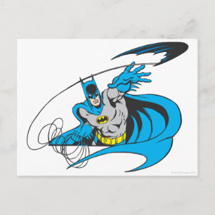 Batman Throws Batarang 3 Postcard
