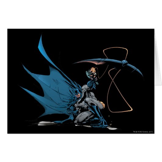 Batman throws baterang cards (Front Horizontal)