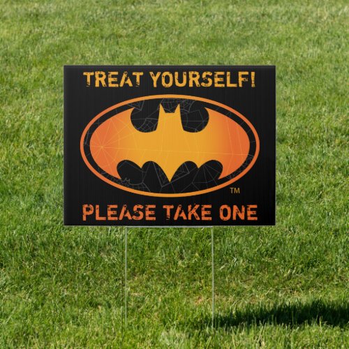 Batman  Treat Yourself to Halloween Candy Sign