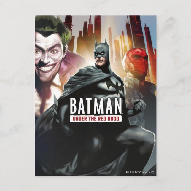 Batman Under The Red Hood Postcard (Front)