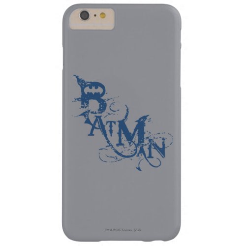 Batman  Urban Curved Blue Name Logo Barely There iPhone 6 Plus Case