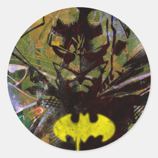 Batman Urban Hip Classic Round Sticker (Front)
