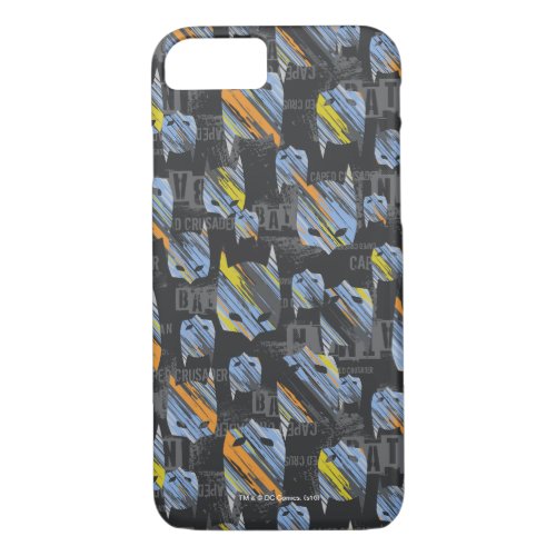 Batman Urban Legends _ Caped Crusader Mask Pattern iPhone 87 Case