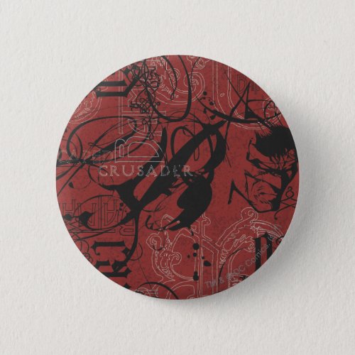 Batman Urban Legends _ Caped Crusader Pattern 2 Pinback Button