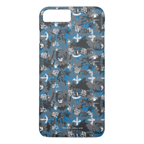 Batman Urban Legends _ Caped Crusader Pattern Blue iPhone 8 Plus7 Plus Case