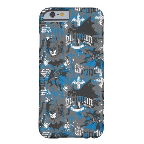 Batman Urban Legends _ Caped Crusader Pattern Blue Barely There iPhone 6 Case