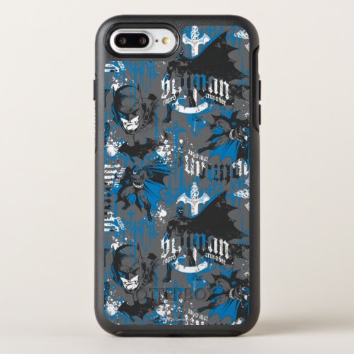 Batman Urban Legends _ Caped Crusader Pattern Blue OtterBox Symmetry iPhone 8 Plus7 Plus Case