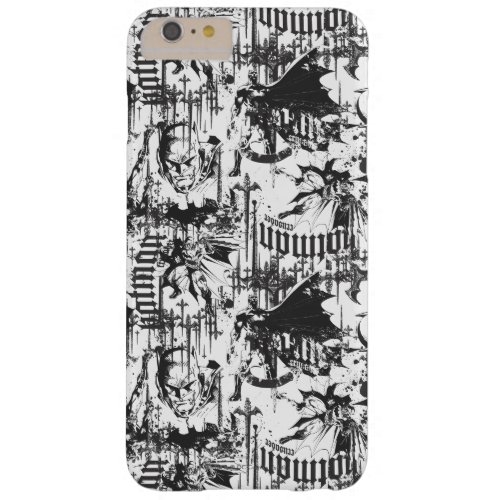 Batman Urban Legends _ Caped Crusader Pattern BW Barely There iPhone 6 Plus Case