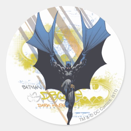 Batman Urban Legends _ Dark Knight Graffiti Classic Round Sticker