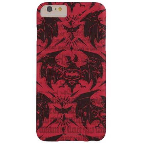 Batman Urban Legends _ Goth Bat Pattern RedBlack Barely There iPhone 6 Plus Case