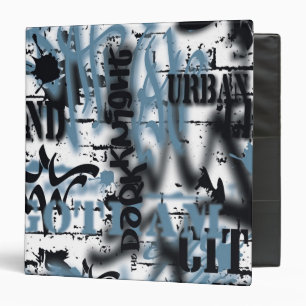 Batman Urban Legends - Graffiti Text Blue/ 3 Ring Binder