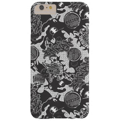 Batman Urban Legends _ Graffiti Textile Pattern BW Barely There iPhone 6 Plus Case