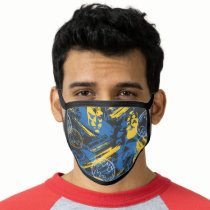 Batman Urban Legends - Head Pattern 2 Blue/Yellow Face Mask