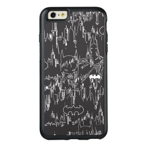 Batman Urban Legends _ Line Art Pattern BW OtterBox iPhone 66s Plus Case