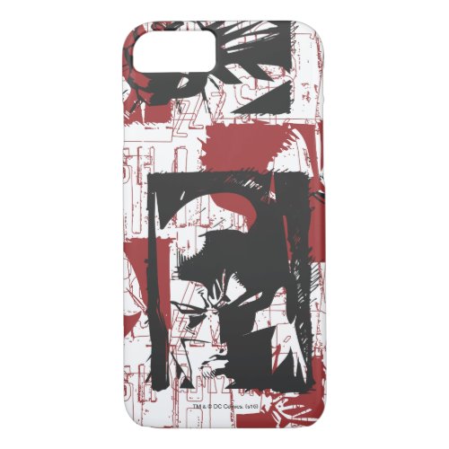 Batman Urban Legends _ Mask  Fist Stamp Red iPhone 87 Case