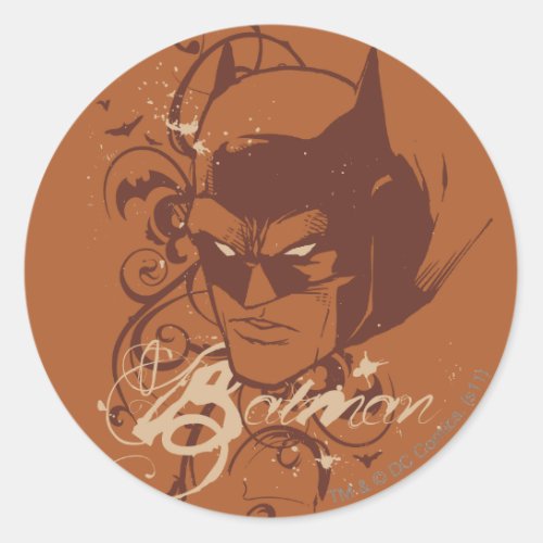 Batman Urban Legends _ Orange Mask 2 Classic Round Sticker