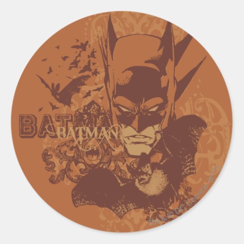 Batman Urban Legends _ Orange Mask Classic Round Sticker