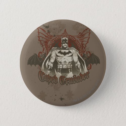 Batman Urban Legends _ RedTaupe Caped Crusader Pinback Button