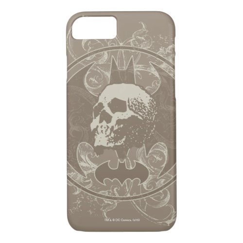 Batman Urban Legends _ WhiteTaupe Skull iPhone 87 Case