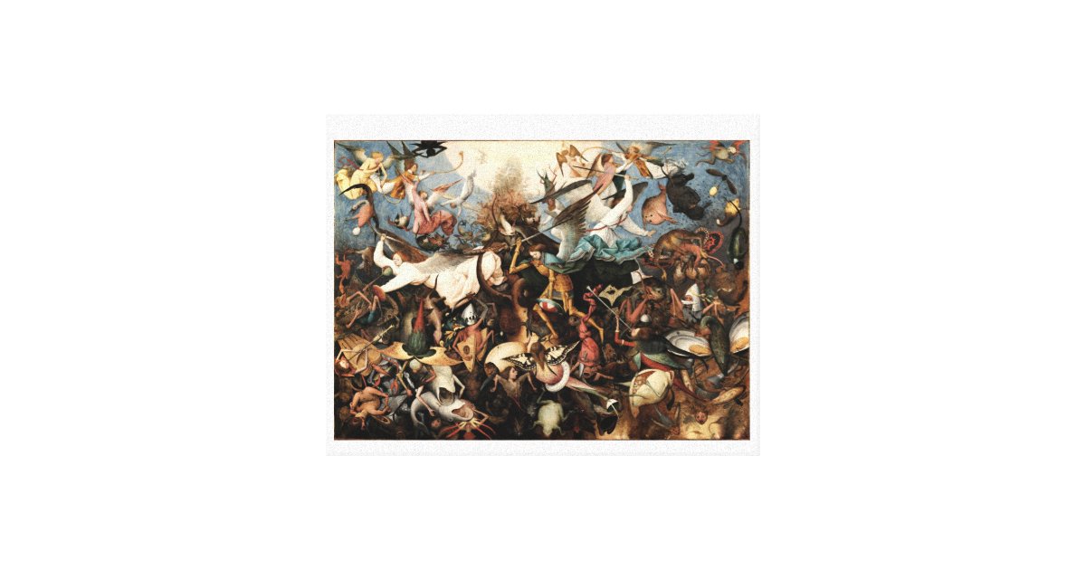 Batman V Superman Angels And Demons Painting Canvas Print Zazzle Com
