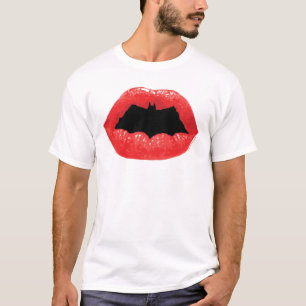 Batman Valentine Bat Lips T-Shirt
